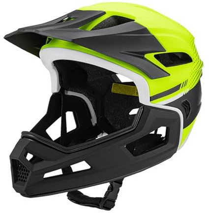 predolo Integralhelm für Fahrräder, Abnehmbares Und Waschbares Innenfutter, Fahrradausrüstung, Mountainbike für Damen Und Herren, Erwachsene, Outdoor Akt, Fluoreszierendes Gelb