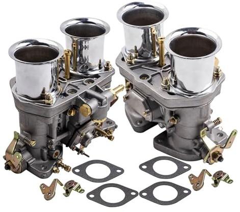 1 Pair 44IDF Carb Carburetors 44 IDF W/Gasket Compatible For VW Fiat Porsche Carby W/Air Horn 18990.03