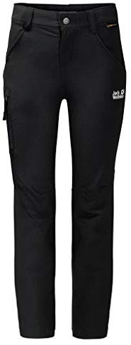 Jack Wolfskin Unisex Kinder bukser børn ACTIVATE PANTS KIDS Kinder, Schwarz, 128 EU