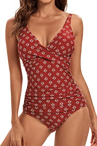 VILOREE Monokini för damer, bort med magen, slimmande baddräkt, plusstorlek, magminskande badkläder för mulliga, M