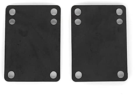 Skateboard Riser Pads 3mm Shockpads schwarz - Longboard Riser Pads 3mm