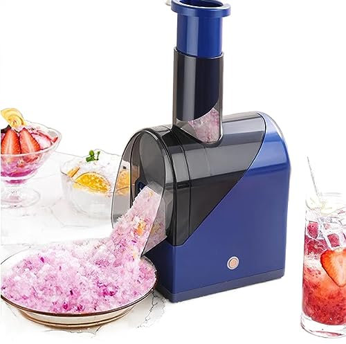 CLoxks Electric Ice Crusher Portable USB Charging Ice Crusher Ice Shaver, Household Small Electric Icebreaker Slush Machine, Ice Shaving Machine with Dual Blade, for Home Outdoor Use Kitchen Machine