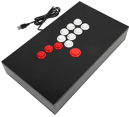 Pssopp Fight Stick, Präzise Steuerung, Hochempfindlicher Game Kampf Joystick für PC