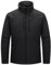 33,000ft Herren Softshelljacke Wasserabweisende Übergangsjacke Warmes Fleece Gefüttert Outdoorjacke Funktionsjacke Leichte Wanderjacke mit Stehkragen Schwarz XL