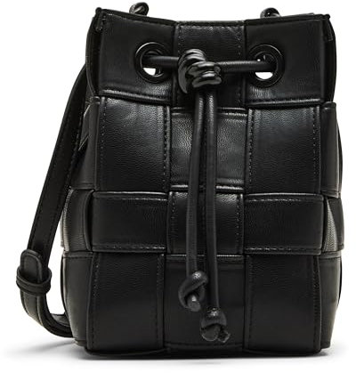 Steve Madden Damen Drawstring Bucket Bjamiee Eimer mit Kordelzug, Schwarz