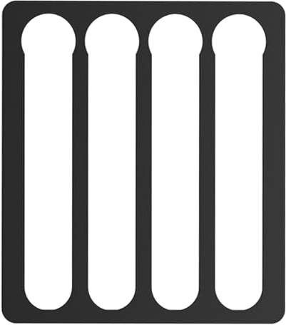 MONOJLY Support de dosettes de café pour dosettes Vertuo – Organiseur adhésif moderne – Crochet de rangement de cuisine – Métal noir