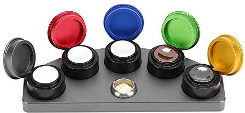 LEEZAD Uhrenöler, 5 Uhrenreparaturöler Metall Rost Verschleißfestes Uhrenwartungswerkzeug aus Legierung für die Uhrenölschmierung