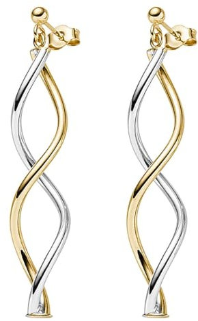 Elaine Firenze Damen-Ohrhänger Bicolor 585/14 K Gold Ohrringe 58025