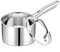 Joyfair Casseruola a 3 strati, 16 cm, con coperchio in vetro, 1,9 litri, in acciaio inox, piccola pentola per cucinare/riscaldare/bollire, pentola a induzione per tutti i piani cottura, lavabile in