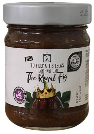 To Filema tis Lelas Mermelada Artesanal de Higo 240g | Confitura artesanal sin azúcares añadidos endulzada con zumo de uva vegana sin gluten producto casero fruta sana
