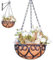 Missmisq Macetas Colgantes, Cestas De Coco Y Metal, Cesta Colgante para Plantas Macetas, Maceta Colgante para Plantas, Maceta Colgante Coco Tejidas A Mano, Macetero Colgante para Interior, Exterior