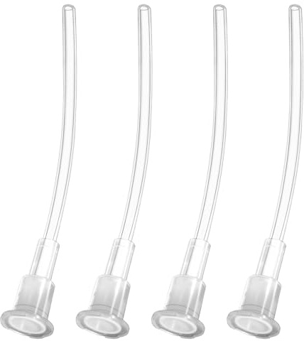 YARRAMATE 4Pcs Sostituzione della cannuccia di spruzzo per la bottiglia dell'irroratore dell'olio cucina, tubi di sostituzione dell'erogatore di 4.72in/12cm per di vetro d'oliva di cottura 16oz/470ml