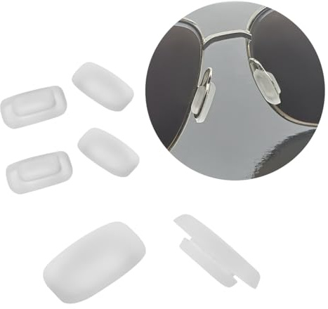 HiCycle2 Eyeglasses Nose pads Replacement for Columbia glasses Push-in Sunglasses Eyeglasses Soft Silicone 11mm x 6mm Nose pads, 3 Pairs