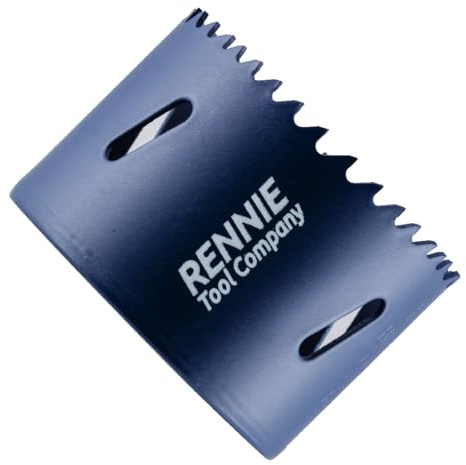 Rennie Tool - 60mm HSS Hole Saw Cutter Cobalt Bi-Metal/Circular Holesaw | For Drilling/Cutting Aluminium, Metal Sheet, Stainless Steel, Pipes, Drywall, Wood Plastic M35 5% Cobalt Bi Metal Hole Cutter