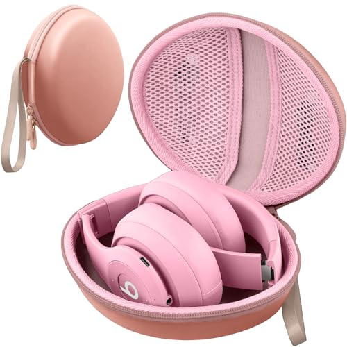 co2CREA Hard Case for Beats Studio Pro/Solo pro /Solo4 /Solo3/ Solo2 /Solo | Shockproof EVA Bluetooth Headphones Travel Case with lightweight Hand Strap, Case Only