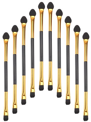 MOTHNUR Lot de 20 Pinceaux à Paupières Double Embout Petit Format pour Maquillage des Yeux, Kit de Cosmétiques Professionnel, Outil Précis pour Artistes Maquilleurs et Usage Quotidien