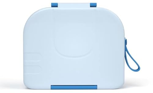 Pick Box - Hot & Cold - 3 Compartment Lunch Box with Food Flask (Blue)