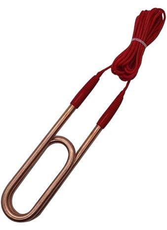 yaoqijie Industrial Double U Type Heating Element Electric Heating Rod High-power Submersible Copper Heater Tube for Tank/Pool 220V/380V lasting(220V,3KW 350mmL)