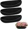 3PCS 36 Inch Wall Trough Liners, Felt Window Box Liners Fabric Planter Liners Black Flower Basket Liner Non-Woven Hanging Plant Liner for Planters Garden Fence