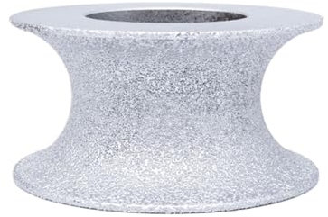 ZHaotn Muela abrasiva de Diamante, Punta Redondeada soldada al vacío, Fresa de Diamante for perfilar Cantos de Granito y Piedra.