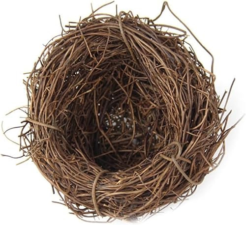 1Pc 6 cm Easter Bird Nest Anti-Scratch Decorative Lightweight Egg Decoration Prop Easter Bird Nest, Artificial Birdhouses