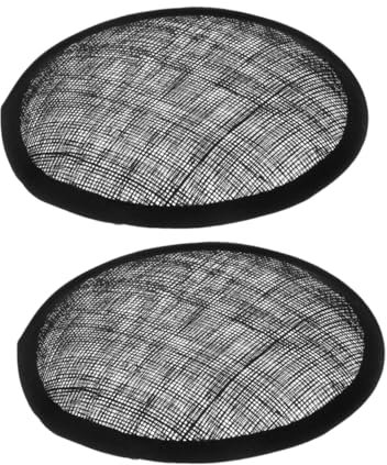 BESTOYARD 2 Stück Diy Fascinator Hut Basis aus Runde Sinamay Hutunterlage für Kreative Kopfbedeckungen Zubehör für Damen Accessoires und Hochzeitsfeiern