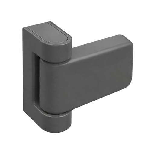 UAP 3D Adjustable T Flag Axis Door Hinges - High Security for All External uPVC Doors - Universal, Non-Handed Design for Optimal Functionality and Versatile Installation (19mm Rebate, Ath Grey)