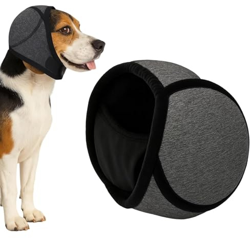 Ohrenschutz Hund, Hunde Ohrenschutz für Geräuschreduzierung für Laute Umgebungen, 45-60cm, Gehörschutz für Hunde beim Baden und Füttern