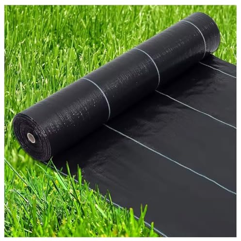 DIWAL Telo Pacciamatura Tessuto Anti Erbacce Barriera Giardino Orto Aiuola Serra Terrazza Vialetto Traspirante Permeabile Resistente UV Copertura Terreno per Giardinaggio(1m x 200m)