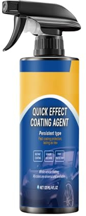 Spray Renovador De Recubrimiento Agente de Detallado y Mantenimiento | Spray Recubridor de Acción Rápida 120ml para Barcos, Vehículos, Motos, Ventanas, Cristales, Llantas y Principiante