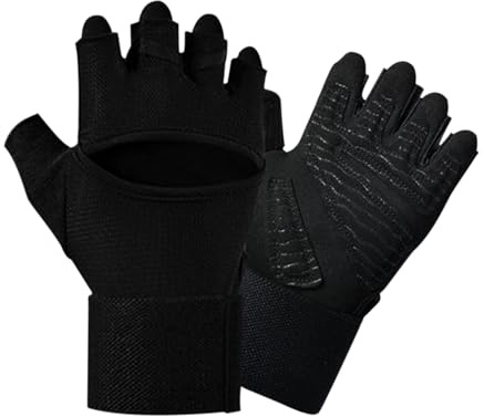 Trainingshandschuhe Für Männer - Handgelenk Bandagen Unterstützung Rutschfeste Krafttraining Ausrüstung | Gewichtheberhandschuhe,Für Fitnessstudio Training Körperübung Bodybuilding Fahrradfahren Arbei