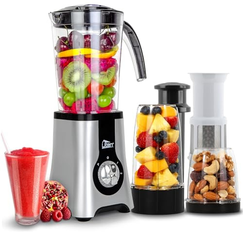 Smoothie Blender Grinder 5-in-1, Multi-Functional Mixer 42 oz, Juicer