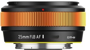 lens, Obiettivi for ritratti con apertura grande AF APS-C da 25 mm F1.8, compatibili con Sony E, Fuji FX30, Nikon Z, ZVE-10, A5000, A5100.,for camera(Red,Z)