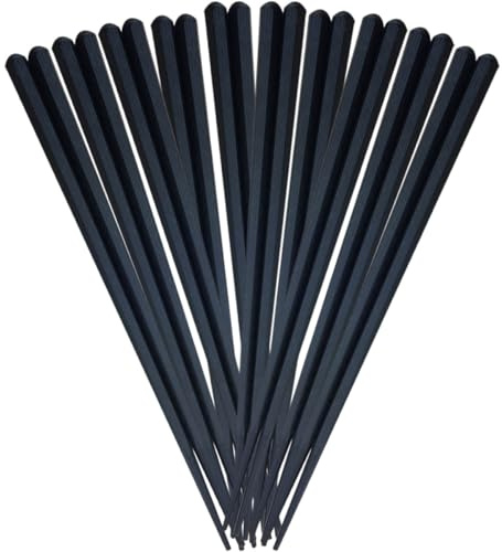 DOITOOL 10 Paia Bacchette per Sushi in Plastica Lavabili in Lavastoviglie, Resistenti al Calore, Manico Esagonale Antiscivolo, per Uso Domestico e Attività All'aperto