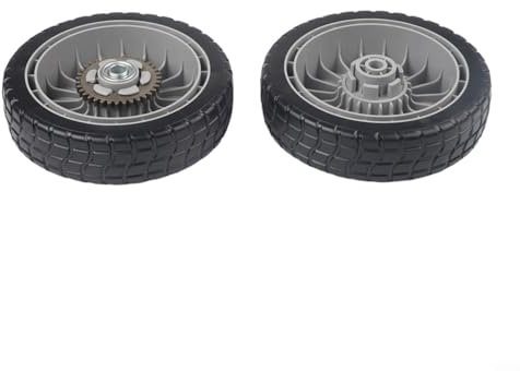 Set di Ruote per Tosaerba Honda HRR216 HRS216 HRT216 con ingranaggio a 12 Denti e componenti di Trasmissione Completi per Un Funzionamento Regolare (2 Pezzi Anteriore e Posteriore)