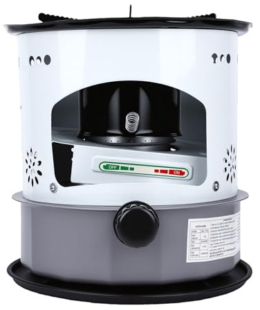 Fockety Petroleumheizung, tragbarer 5,2LiterHeizstrahler aus Aluminiumlegierung (nicht elektrisch), stabiles Verbrennungssystem, geeignet für drinnen und draußen, ideal für Notfälle