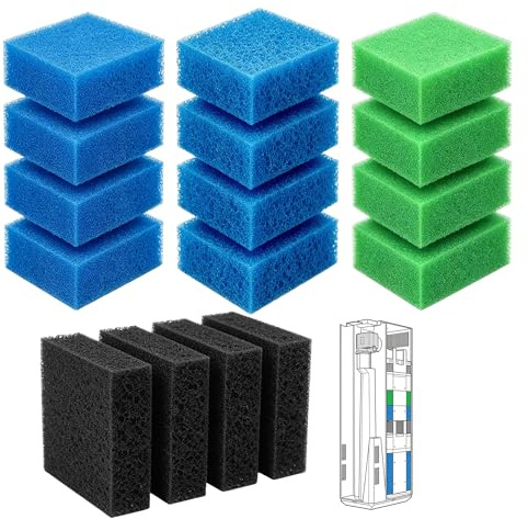 Filtermedien-Set kompatibel mit Juwel Compact/Bioflow 3.0 M, 16-teilig