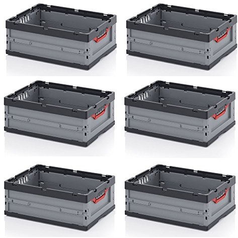 6 x professionell fällbox 60 x 40 x 22 inklusive gratis tullager 6-set