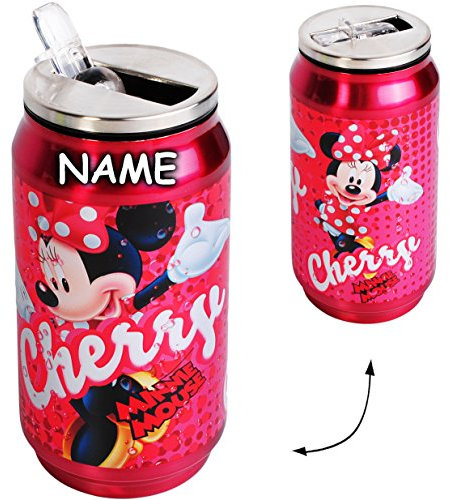 alles-meine.de GmbH Edelstahl/Thermo - Trinkflasche/Sportflasche - - Minnie Mouse - incl. Name - Thermotrinkflasche/Isolierflasche - 250 ml - für Kinder - 0,25 Liter / ..