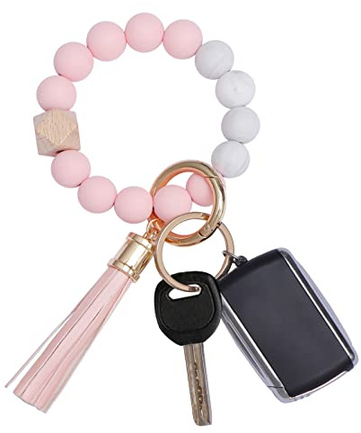 AOKSUNOVA Schlüsselanhänger Armband Autoschlüsselanhänger Perlen für Frauen