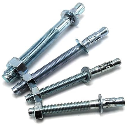 Cfty Metallschraube M6 M8 M10 M12 M16 Keilanker verzinkter Keilbolzen(M8x75-25 Pieces)