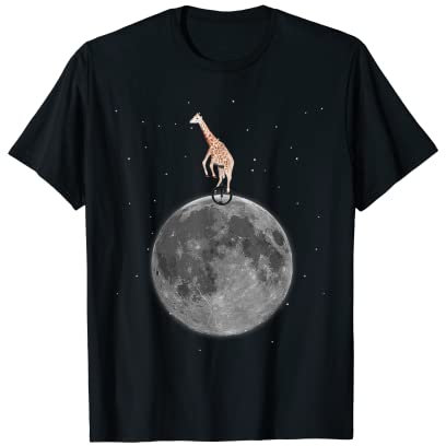 Ridiculous Quirky Giraffe auf Einrad T-Shirt – Herren/Damen B T-Shirt