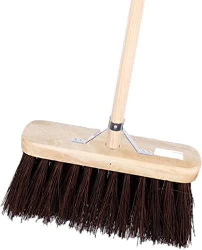 Strumenti di sincronizzazione Bahia Scopa capelli in fibra naturale - Scopa Strada Bahia Capelli - Scope all'aperto - Scopa esterna - Incl. Acciaio 150 cm