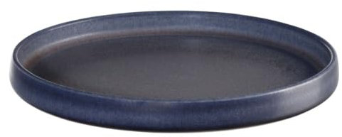 ASA Selection Piatto per pane Carbon formart, Gres, Nero opaco, 15,5 cm