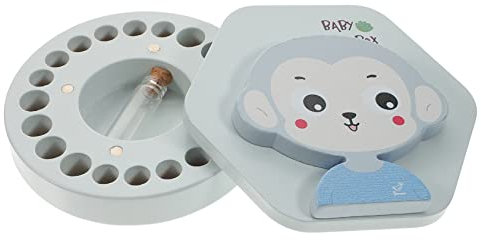 Cabilock Scatola Legno Per Denti Da Latte e Fetal Hair Keepsake Box Personalizzata Per Ragazzo Ragazza Speciale Per Crescita Unico Per Ragazzi e Ragazze