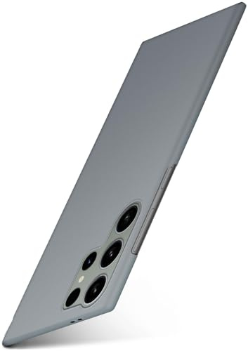 moex für Samsung Galaxy S24 Ultra Hülle Ultra Dünn, Schutzhülle mit erhöhtem Kameraschutz, Slim Cover Hardcase Backcover, Dünnste Handyhülle Minimalistisch Alpha Case, Matt Taupe