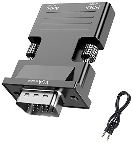 CASNO Female To VGA Male Connector Converter Projector HDTV Laptop Computer Display Set-top Box Connector Hdmi-compatible To Vga Adapter For Monitor Female To Male For Monitor Converter