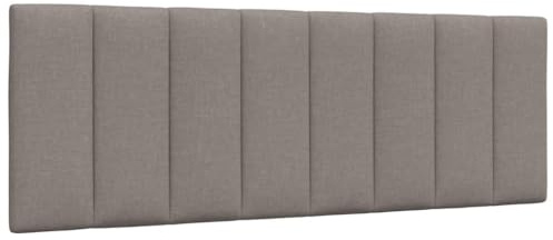 vidaXL Kopfteil-Kissen Hanko Taupe 140 cm Stoff