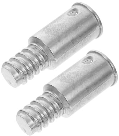 ARTSEWPLY Metal Handle Threaded Adapter Tips, 2pcs Sturdy Alloy Extension Pole Connectors Compatible with Straight Poles for Mop and Broom Use in Industrial and Home Settings