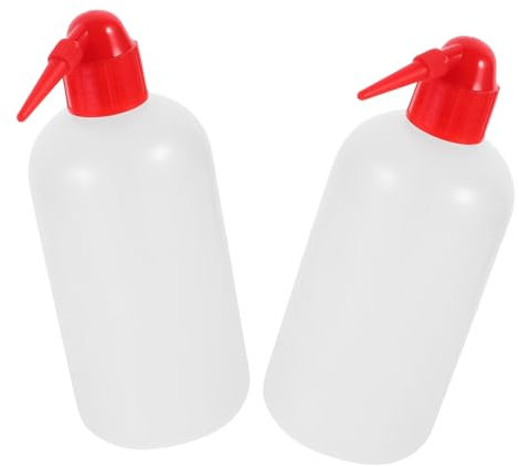 HEALLILY 2pezzi Bottiglia di Lavaggio per Bilancia Scala per Liquidi per Laboratorio Portatile Facil Usare Riporre